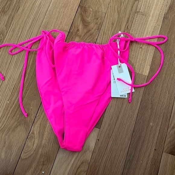Good American TinyTies Bikini Bottom NWT size 5 - Picture 1 of 7